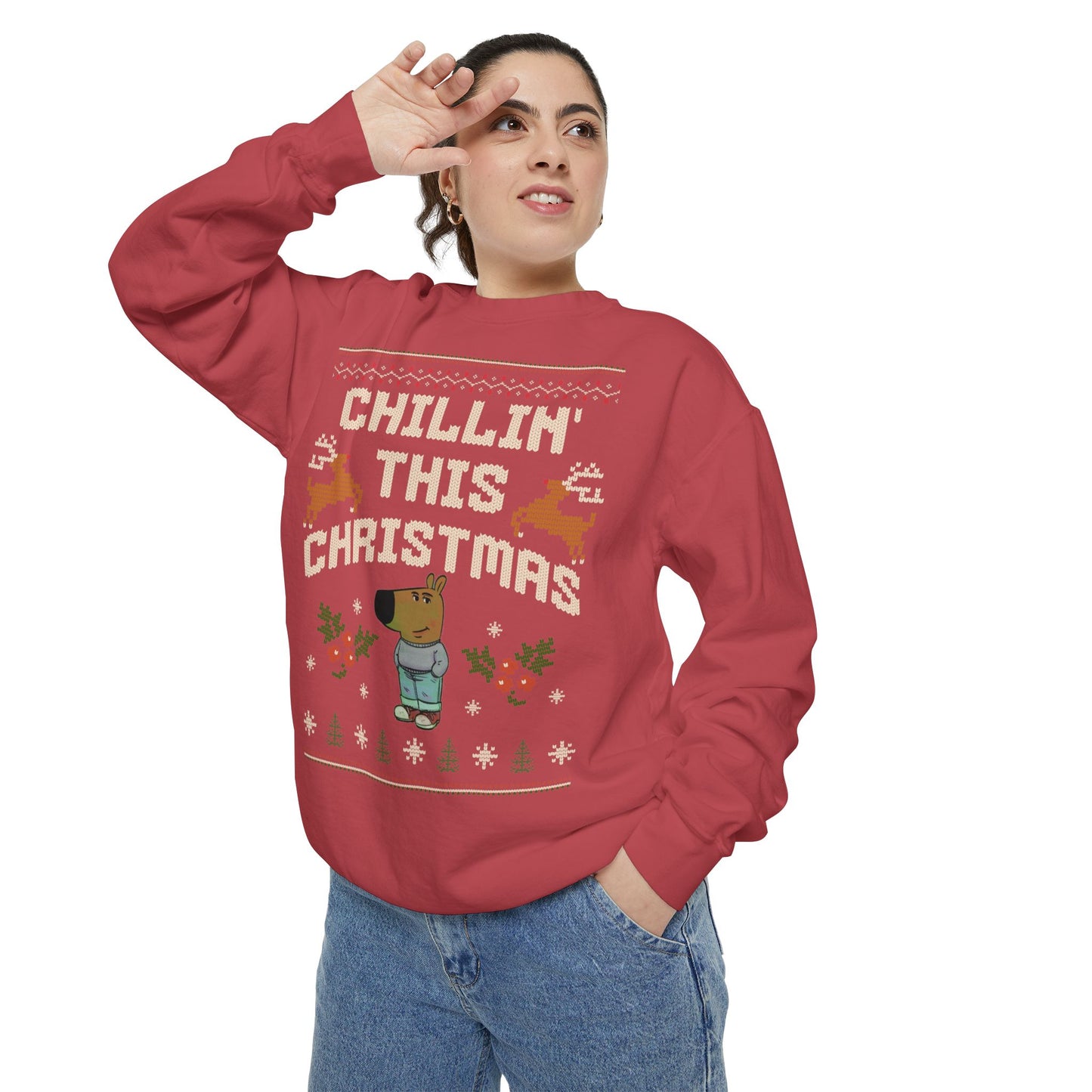 "Chillin' This Christmas" Ugly Christmas Sweater