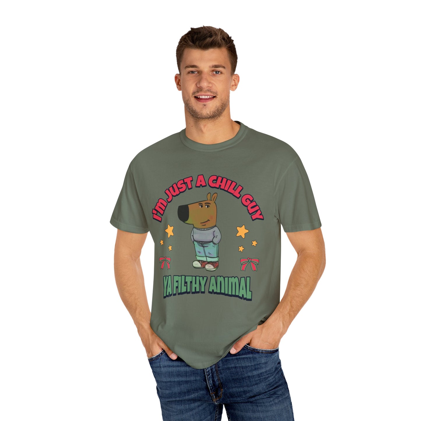 "I'm Just a Chill Guy - Ya Filthy Animal Edition" T-Shirt