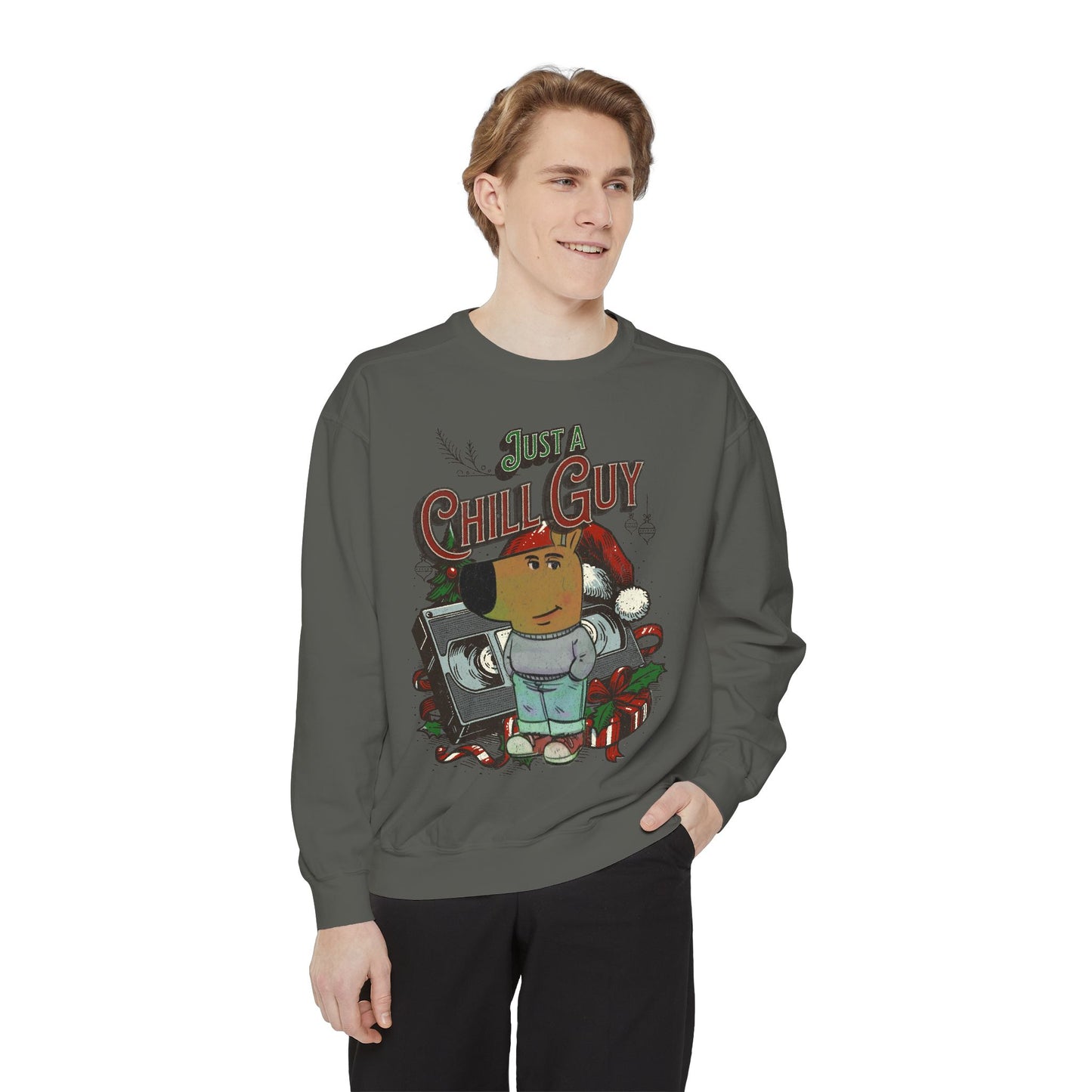 "Just a Chill Guy" Ugly Christmas Sweater