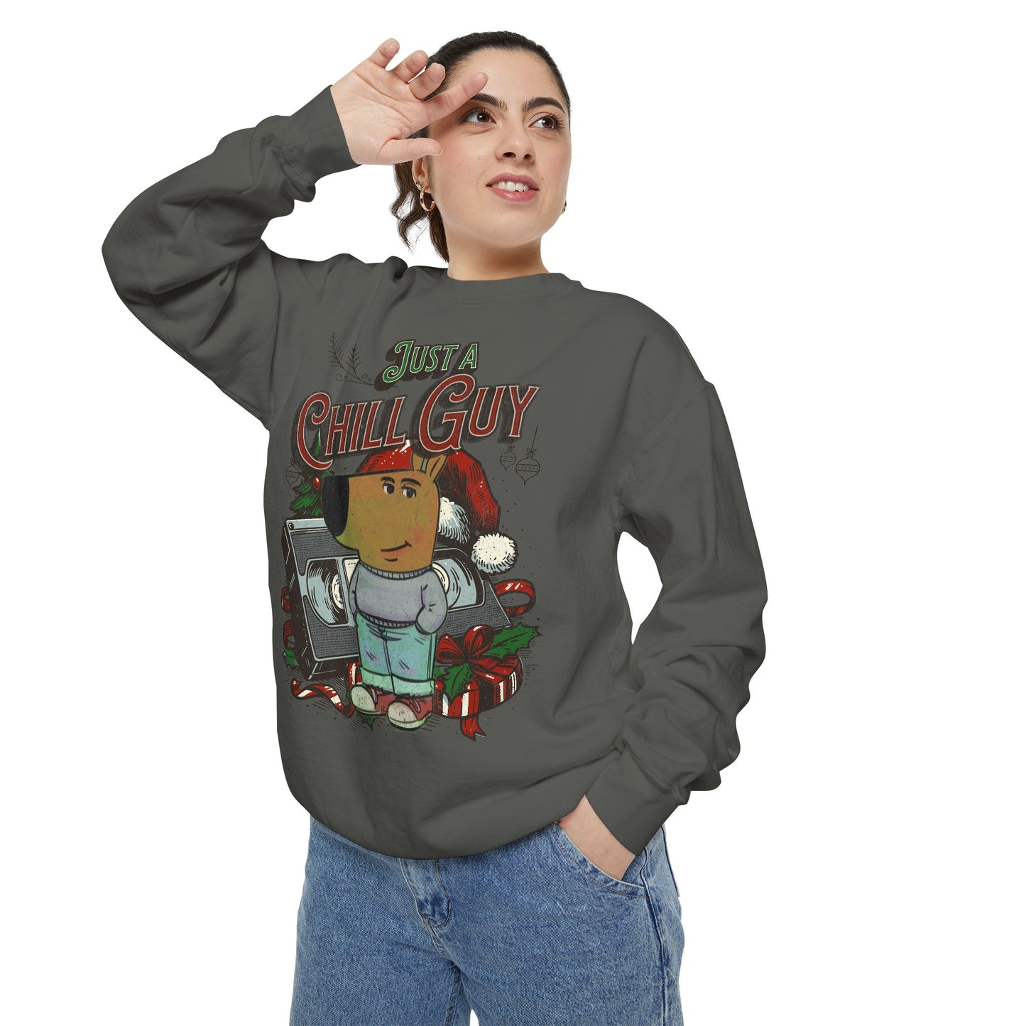 "Just a Chill Guy" Ugly Christmas Sweater